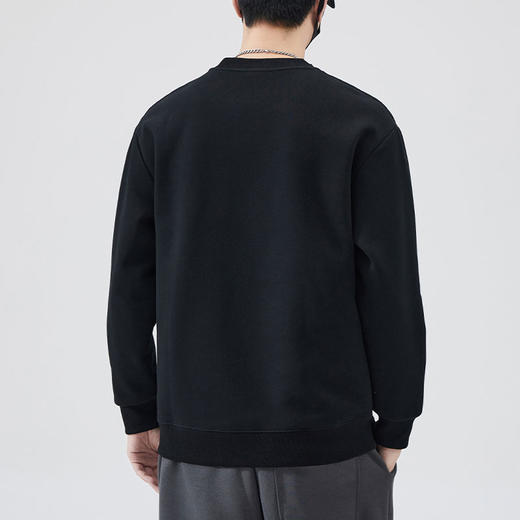 半身缘男装 秋季百搭简约合体宽松长袖卫衣253212P04512086 商品图1