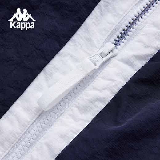 Kappa卡帕背靠背运动外套男春季新款户外休闲夹克拼接立领上衣女KPCJBJJ95 商品图3