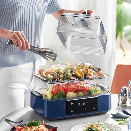 Morphy Richards摩飞极速蒸锅MR1158 白色/蓝色 商品图5