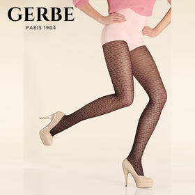 Gerbe格伯 100%法国原装进口女士连裤袜 时尚肌理纹女丝袜 GCMTM