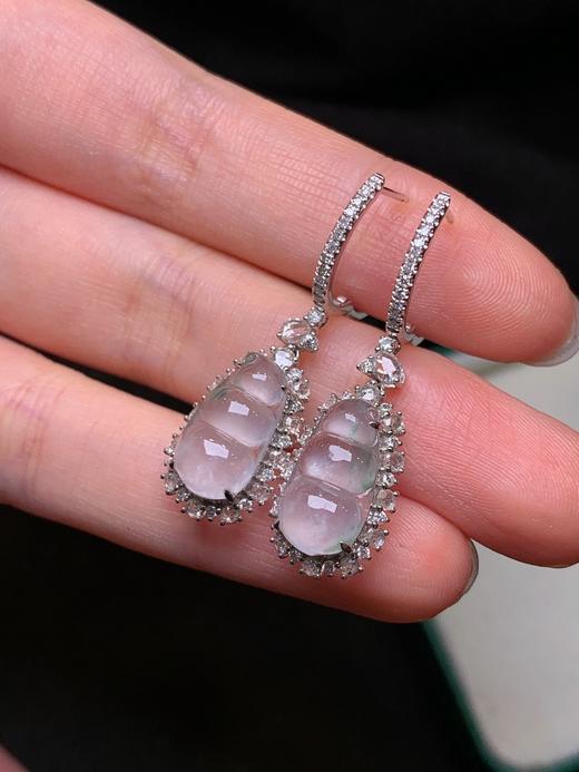 福豆翡翠耳坠 商品图2