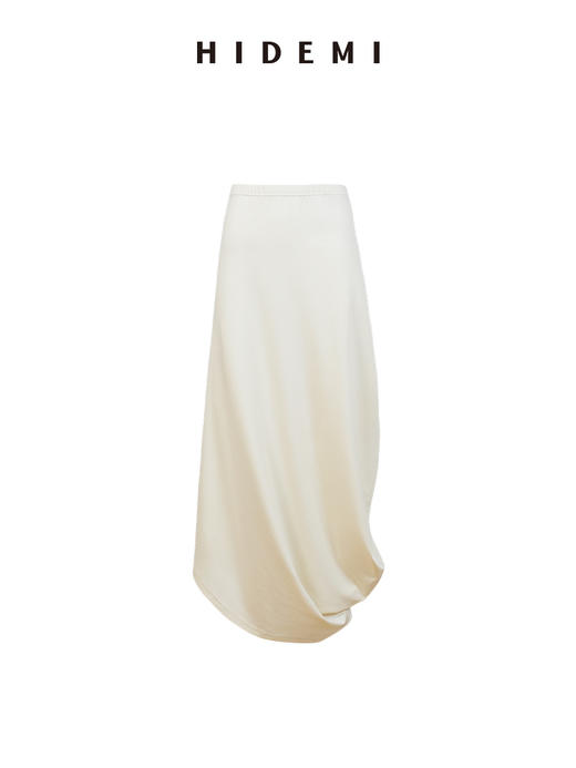 HIDEMI 极简设计感进口莱赛尔混纺棉纱线圆领堆堆感背心茧型裙套装 背心/茧型裙 商品图13