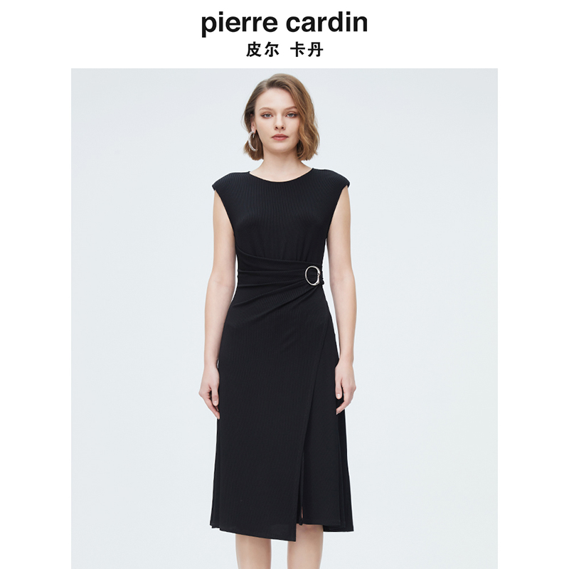 皮尔卡丹女装都市时尚赫本风修身连衣裙P4149D4036B0