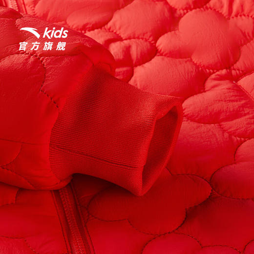 安踏儿童外套女大童2024冬季加绒保暖新年两件套上衣362518604 商品图6