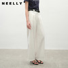 NEELLY纳俪商场同款夏新款经典时尚白色直筒牛仔裤女休闲通勤长裤N25042H01053 商品缩略图0