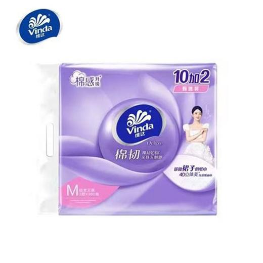 T维达12包M码棉韧立体美面巾纸 商品图1