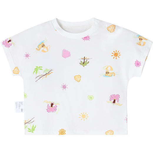 【实体店同款】女童圆领短袖针织衫夏季新款安奈儿童装XG521693 商品图7