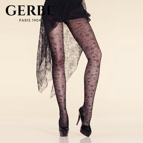 Gerbe格伯 100%法国原装进口女士连裤袜 性感花纹女丝袜GCPAL 44d
