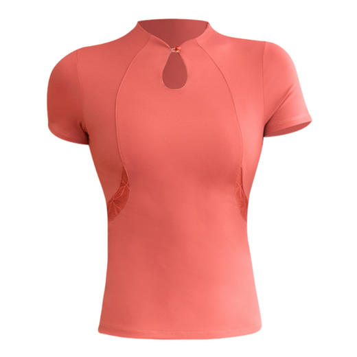 美愫中国风瑜伽服上衣修身网纱普拉提古典禅修打坐冥想高腰瑜伽裤 商品图4