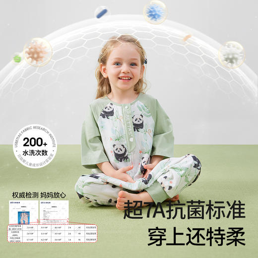 【孕味秒杀专属】贝肽斯【自呼吸】婴儿睡袋春夏季纱布薄款宝宝分腿防踢被四季通用 商品图4