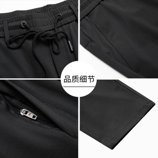 【特大码】【DKP】大依优型大码薄款冰丝松紧腰商务休闲裤弹力直筒运动男宽松大码免烫抗皱夏季长裤肥佬300斤 商品图5
