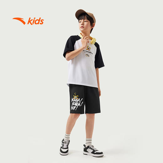 安踏儿童针织五分裤男大童潮流系列潮流男针织五分裤352528709 商品图2