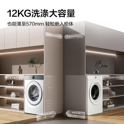 【新品上市】TCL小黄人·大眼萌AI超级筒T7R 12公斤DD直驱变频滚筒 G120T7R-DI 商品图1