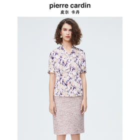 皮尔卡丹女装夏季田园清新碎花衬衫P4228A3023Z3