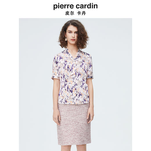 皮尔卡丹女装夏季田园清新碎花衬衫P4228A3023Z3 商品图0