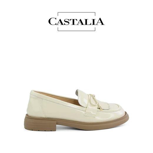 CASTALIA-甜美蝴蝶结圆头乐福鞋3CM 商品图0