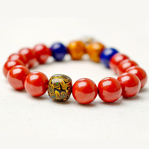 易祈吉祥黑曜石十二生肖本守护神手串工艺八大守护神S925银男女款黑发晶手链 商品图8