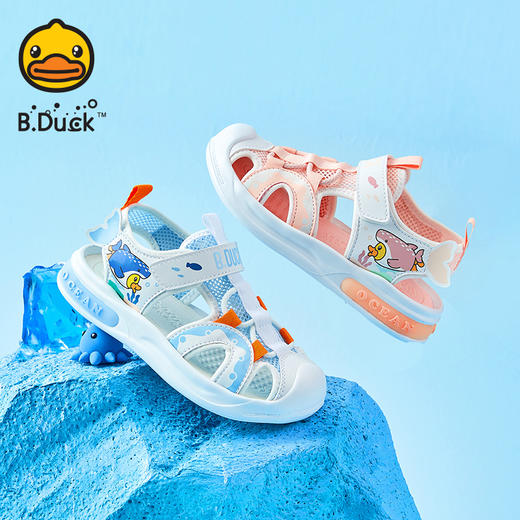 B.Duck小黄鸭童鞋夏季儿童凉鞋24-30 B2583908 商品图0