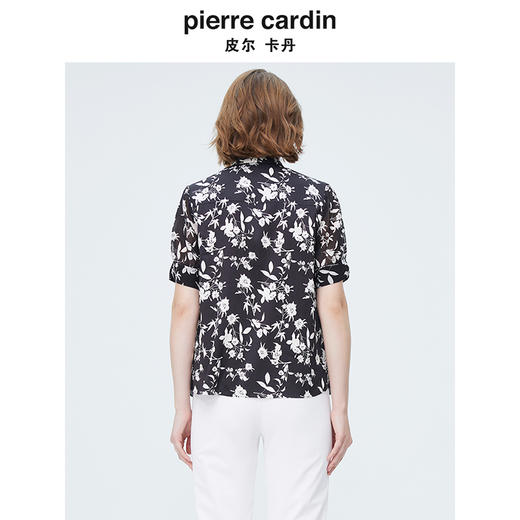 皮尔卡丹女装春季新款简约淑女碎花衬衫P4227A4011B3 商品图2