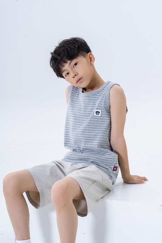 连绵·儿童A类条纹背心XZ090 商品图11