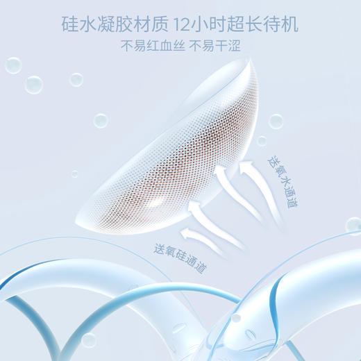 moody疯狂动物城合作硅水凝胶美瞳水生芍药月抛2片彩色隐形眼镜 商品图2