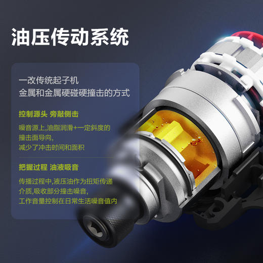 威克士油压降噪起子机WU138锂电电钻电动螺丝刀 商品图5