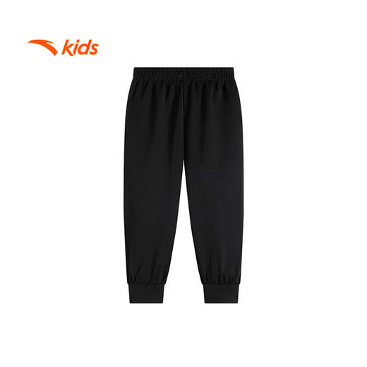 安踏儿童裤子女小童橡韧科技针织运动长裤362519703S 商品图1