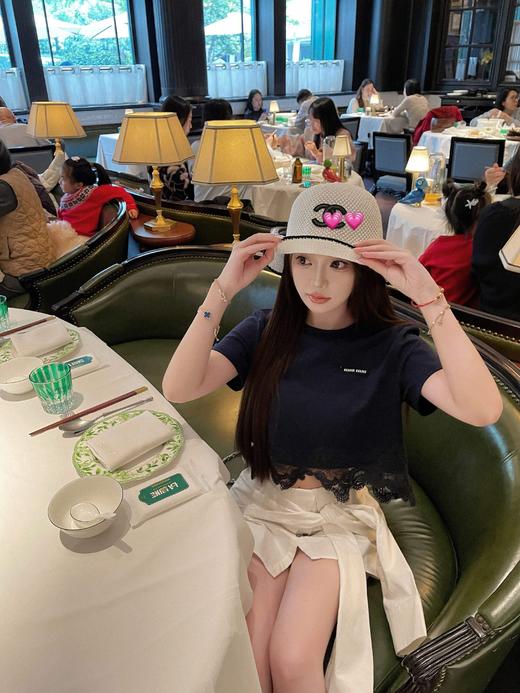 清仓捡漏 LINCHAOZHANG私服定制系列 小香风渔夫帽水桶帽显脸小P2025013K 商品图2