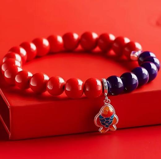 普陀山锦鲤平安银手链 商品图0