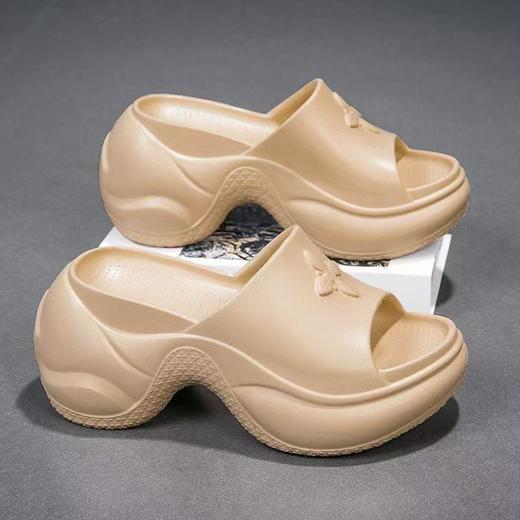 【显腿长❗️百搭高跟拖鞋】亲肤透气，久穿不累！厚底EVA拖鞋女外穿一字拖女居家凉拖鞋凉拖女沙滩鞋 商品图7