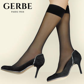 Gerbe格伯 100%法国进口女士中筒袜 女丝袜GMS15 19d