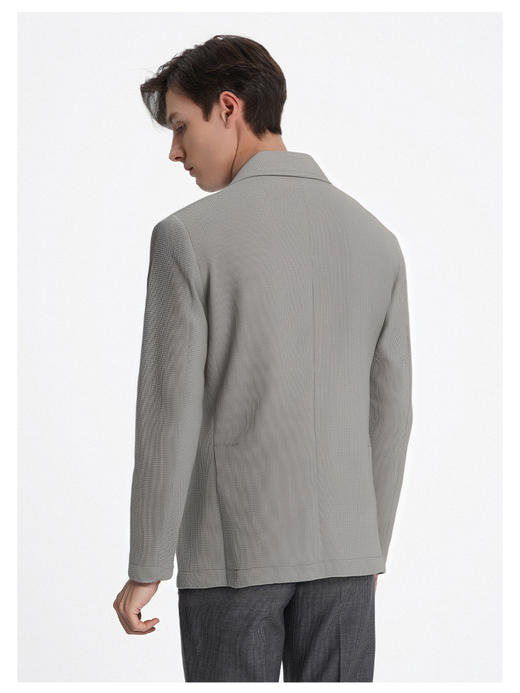 callisto绿调灰色轻薄透气华夫格色织便西 商品图4