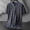 【冰丝】【DPF】大依优型大码短袖T恤圆领宽松国风印花半袖夏季男士加肥加大胖子上衣男士 商品缩略图3