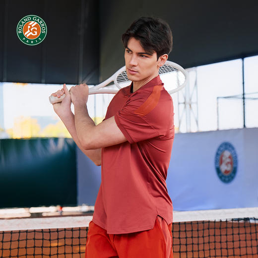 罗兰加洛斯法网速干polo衫网球短袖男夏新款透气凉感运动训练T恤 商品图1