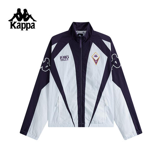Kappa卡帕背靠背运动外套男春季新款户外休闲夹克拼接立领上衣女KPCJBJJ95 商品图1