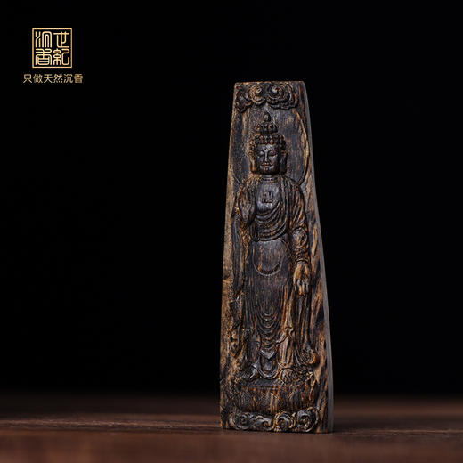 天然文莱黑棋沉香菩萨雕件 沉水级 8.2克 SP11117 商品图0