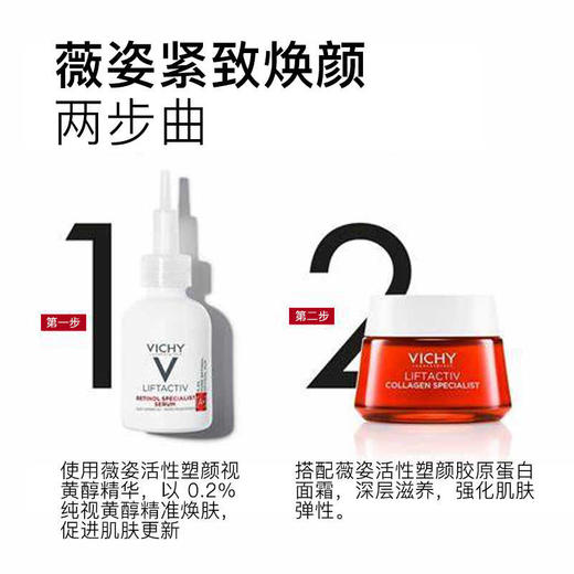 【保税仓】Vichy薇姿视黄醇紧致抗皱修护精华30ml 效期到26.3 商品图1