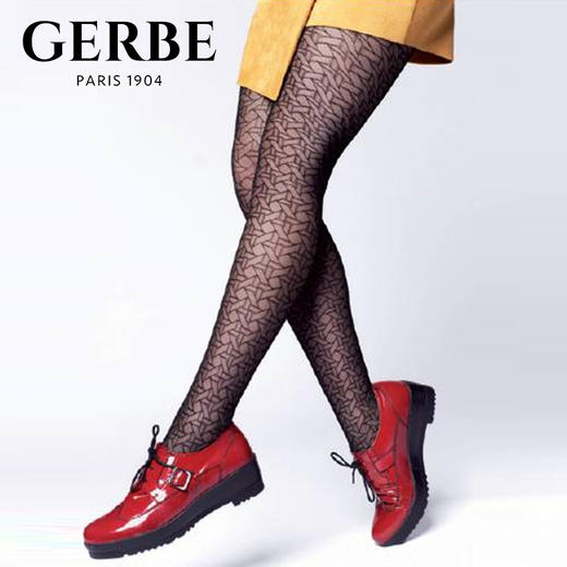 Gerbe100%法国原装进口女士丝袜 性感欧美几何图案女连裤袜 GCNAG 商品图0