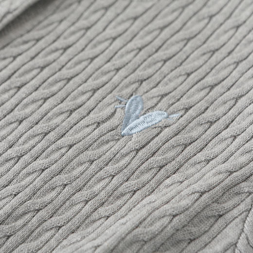 纤束马精纺羊毛扭花刺绣短袖 YYY-2507 商品图6