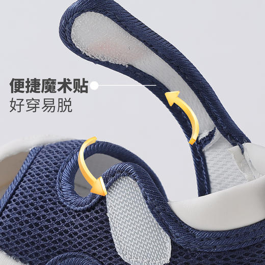 贝贝怡2025夏季新款男女宝宝凉鞋魔术贴网眼透气学步鞋休闲包头凉鞋ZB2EX008 商品图7
