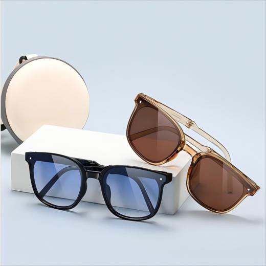 超轻可折叠墨镜女防紫外线2026新款高级感防晒开车太阳眼镜 商品图1