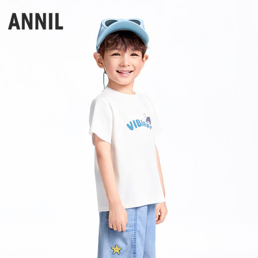【实体店同款】男童圆领短袖针织衫夏季新款安奈儿童装XB521711 商品图2