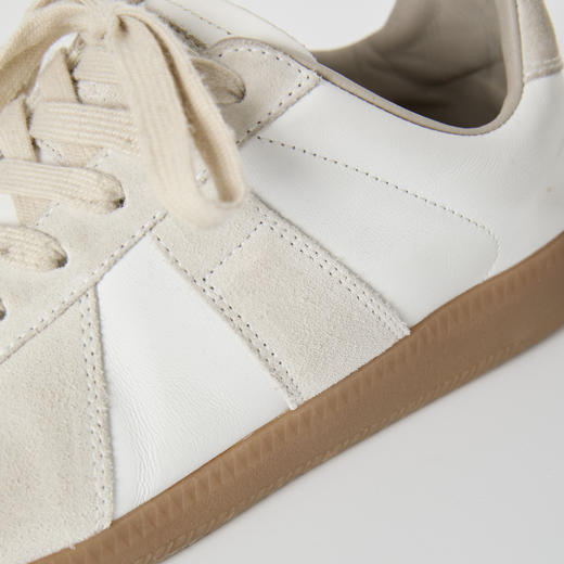 ROMI STUDIO升级版~米灰色德训鞋~百搭真皮德训鞋低帮运动鞋S3200 商品图4