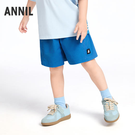【实体店同款】男童全腰梭织短裤夏季新款安奈儿童装XB526633 商品图1