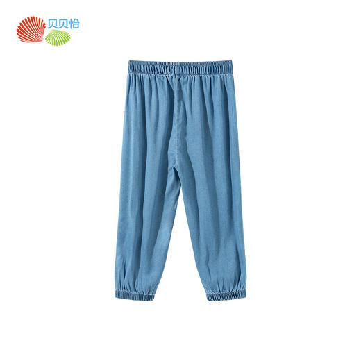 贝贝怡【天丝软牛仔】春夏新款男童凉感牛仔裤宽松透气防蚊裤运动休闲裤ZB2EK026 商品图6
