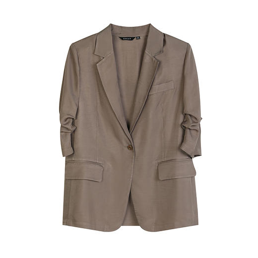 NEELLY纳俪商场同款夏季新款通勤简约西装外套女时尚透气上衣N25045W01097 商品图3