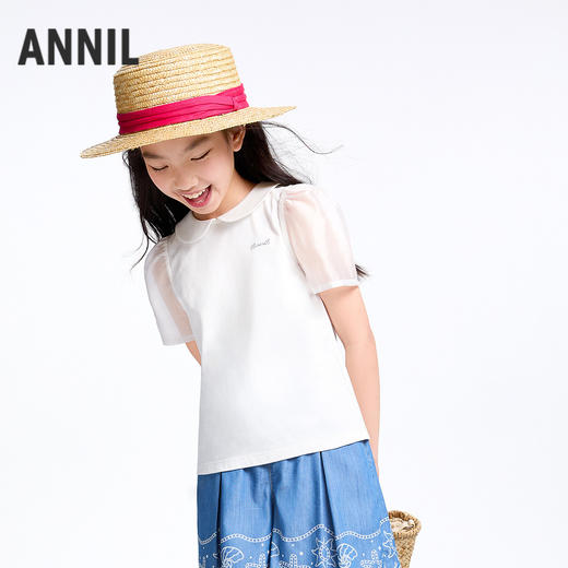 【实体店同款】女童短袖上衣夏季新款安奈儿童装AG521662 商品图2