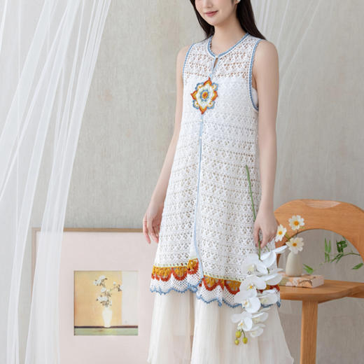 苏苏姐家阙语蕾丝比甲手工DIY钩针开衫外套毛线团自制材料包 商品图4