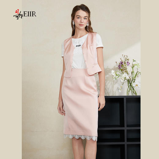 司歌缎面马甲半裙两件套TO911009X 商品图1