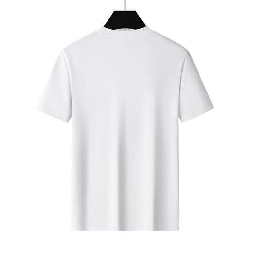 【棉质】【DWD】大依优型大码男装短袖T恤圆领 透气加肥加大大号半袖上衣男士 商品图3